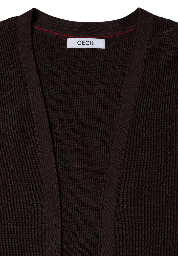 NOS_Structured Open Cardigan, truffle brown 17747 Bild 2