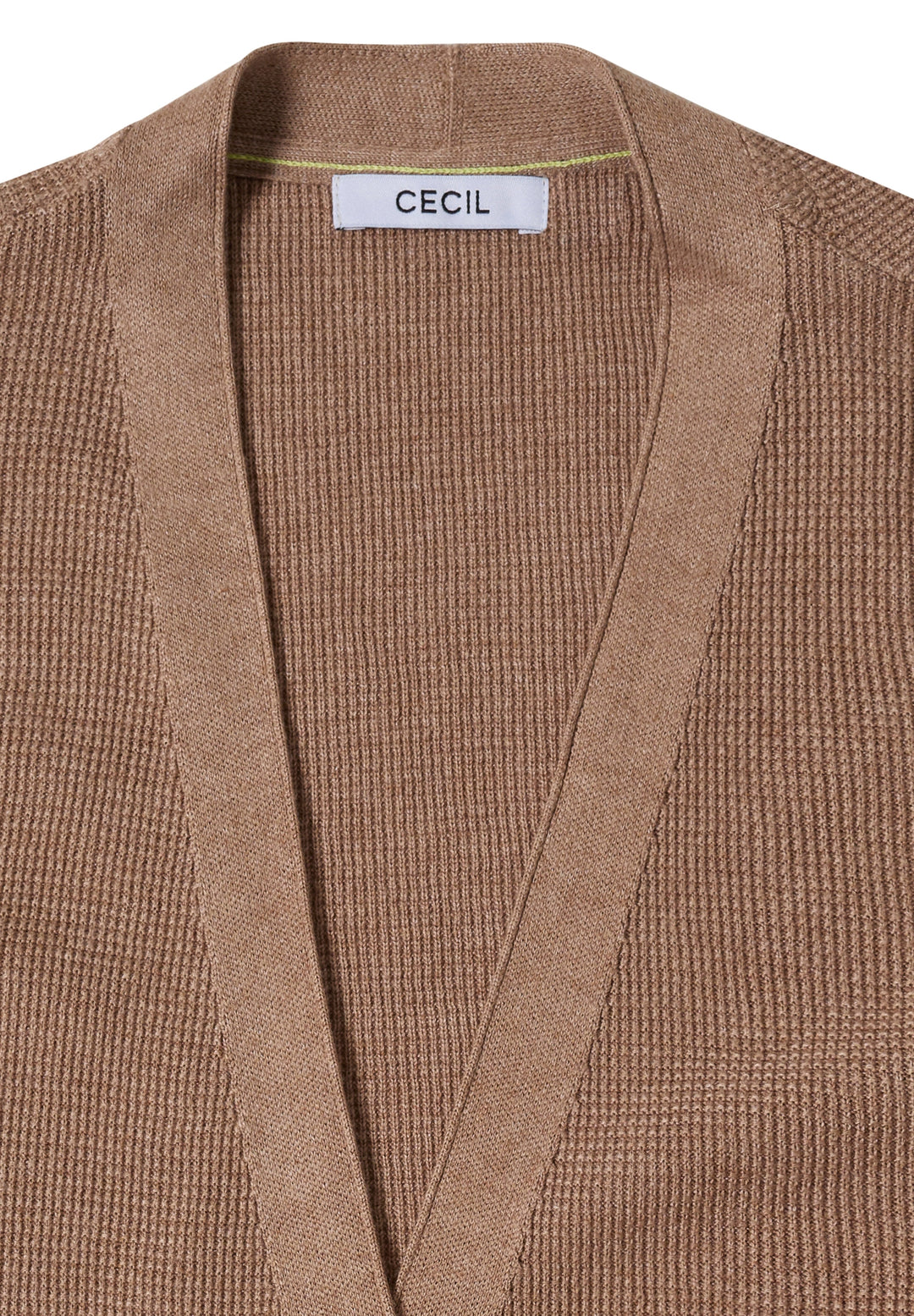 NOS_Structured V-Neck Cardigan, creamy mocha melange 17796 Bild 2