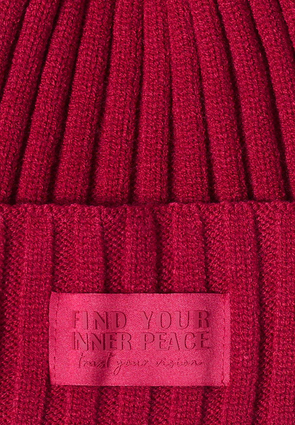 O_ TOS Solid Knit Cap, beaujolais red 16710 Bild 2