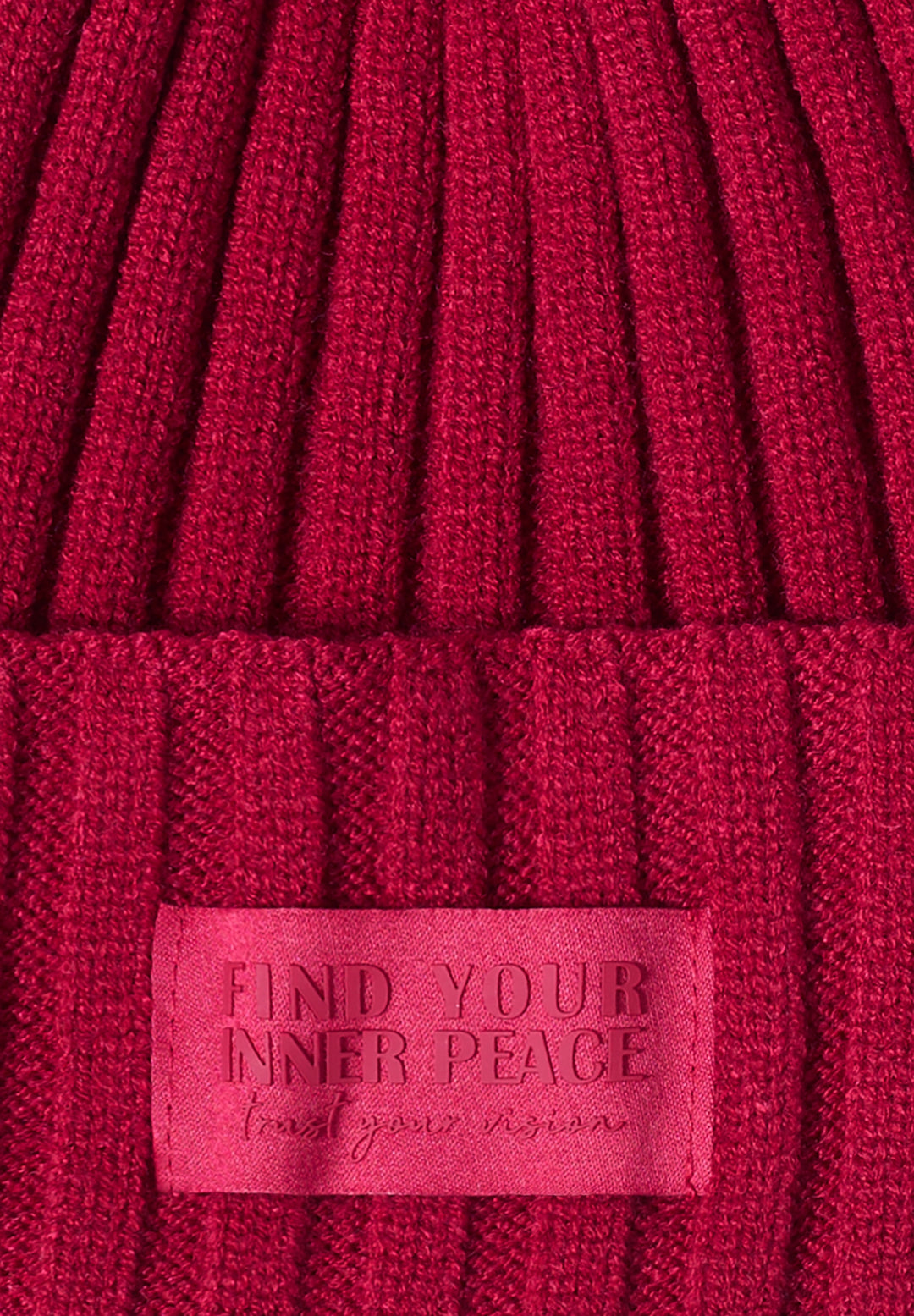 O_ TOS Solid Knit Cap, beaujolais red 16710 Bild 2