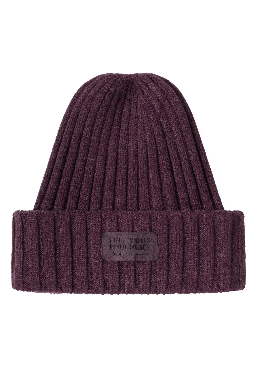 O_ TOS Solid Knit Cap, dark plum 16544 Bild 1
