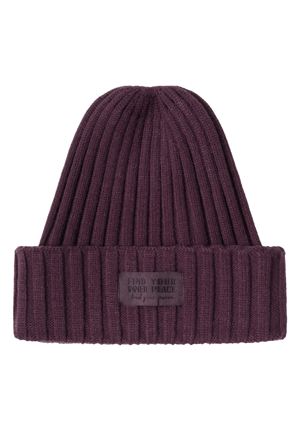 O_ TOS Solid Knit Cap, dark plum 16544 Bild 2