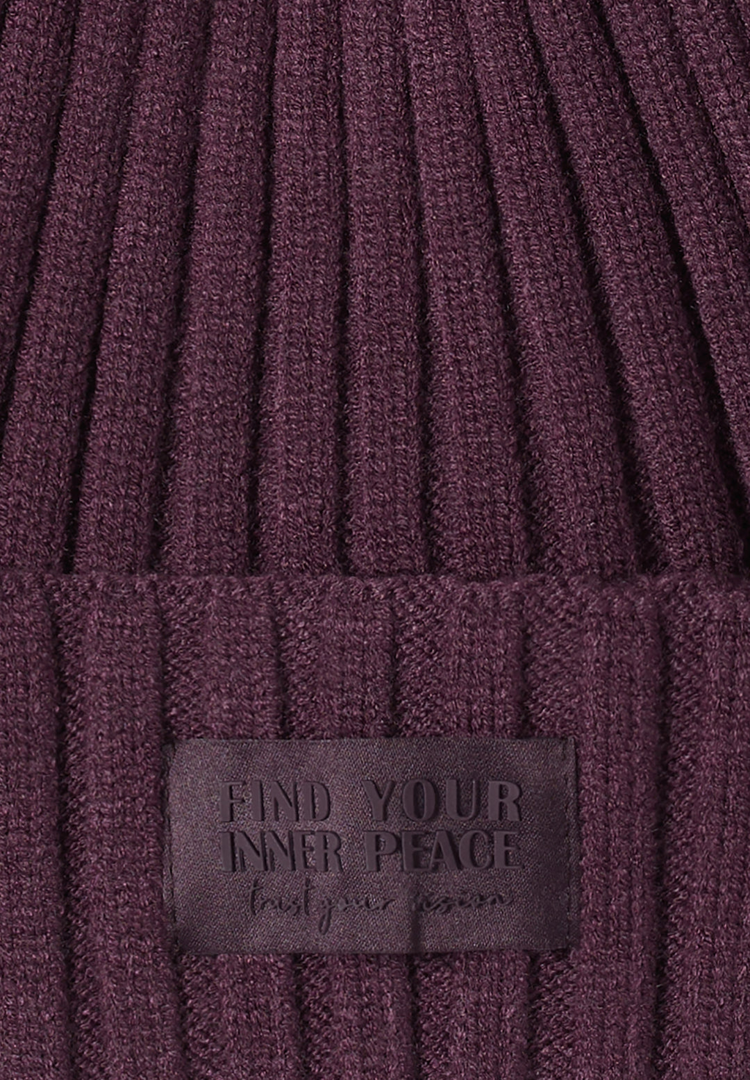 O_ TOS Solid Knit Cap, dark plum 16544 Bild 3