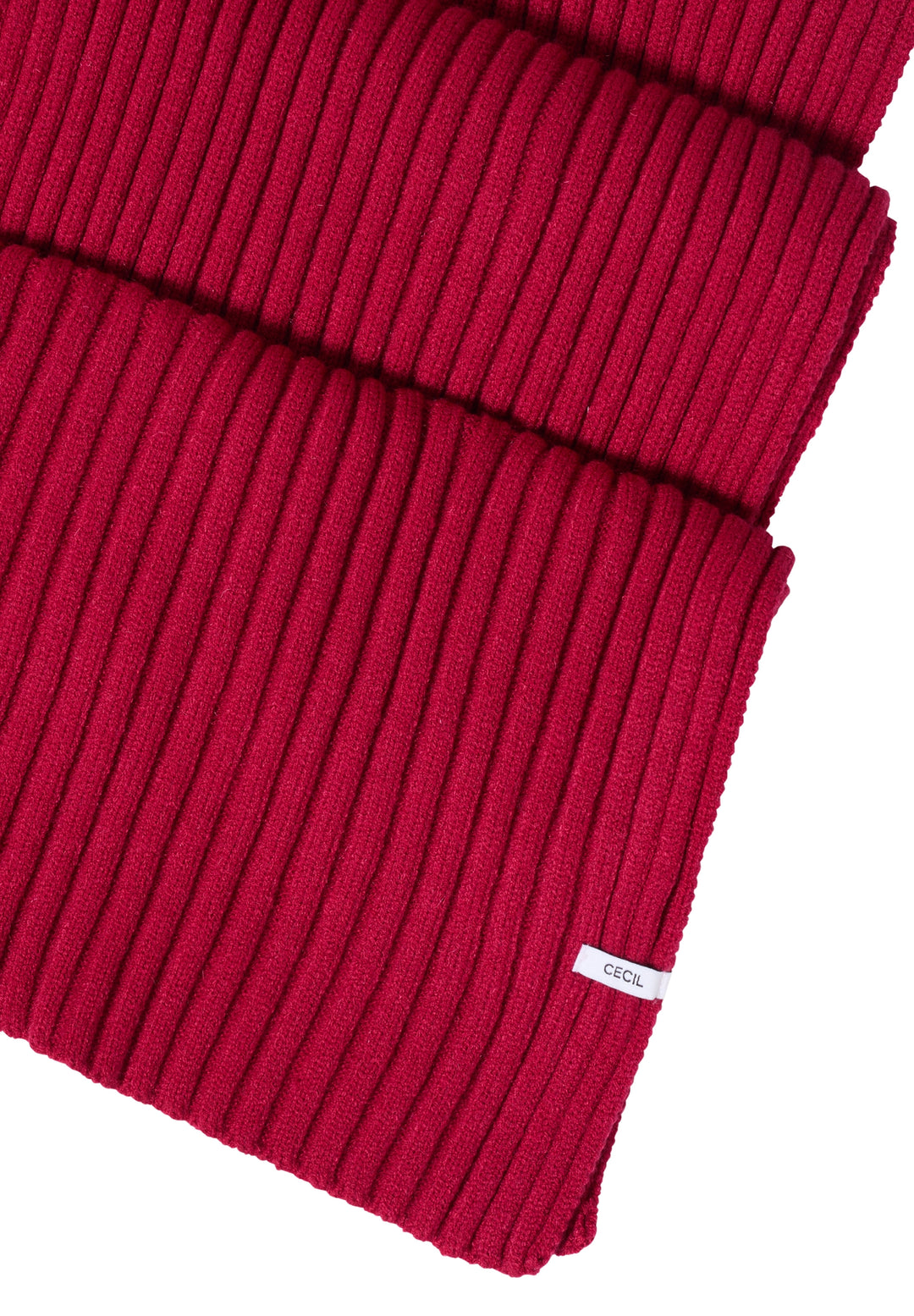 O_ TOS Solid Knit Scarf, beaujolais red 16710 Bild 3