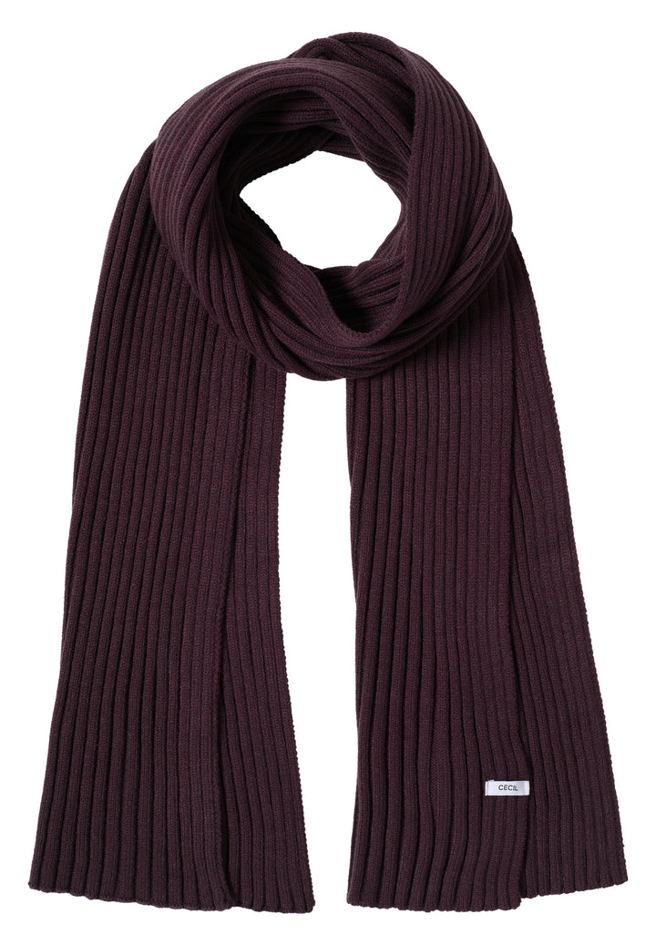 O_ TOS Solid Knit Scarf, dark plum 16544 Bild 2