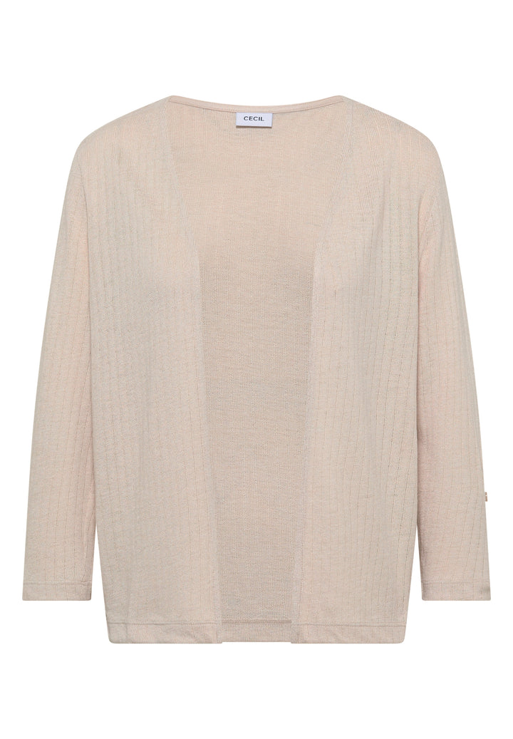 Open Knit Jacket, pearl beige 16504 Bild 1