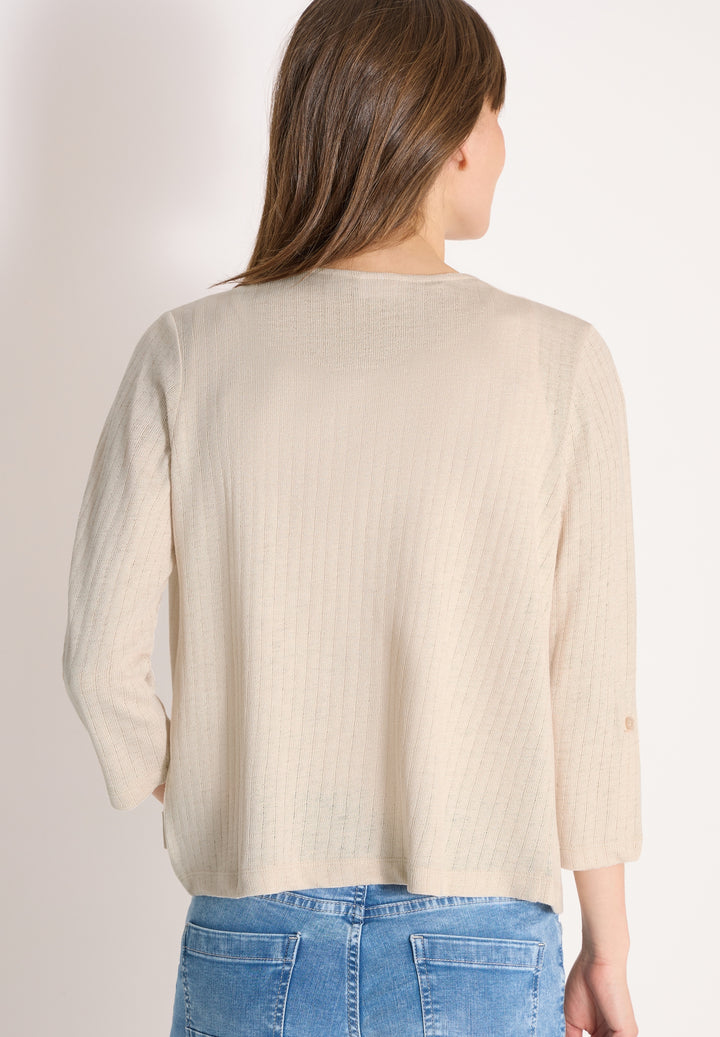Open Knit Jacket, pearl beige 16504 Bild 4