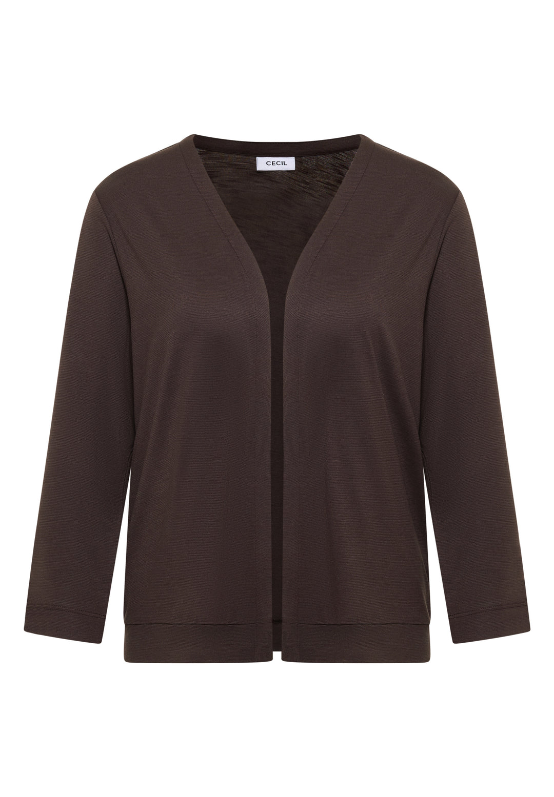 Open T-Shirt Jacket, brown cacao 17673 Bild 1