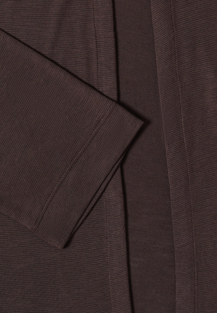 Open T-Shirt Jacket, brown cacao 17673 Bild 2