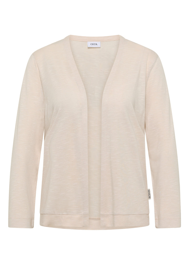 Open T-Shirt Jacket, pearl beige 16504 Bild 1