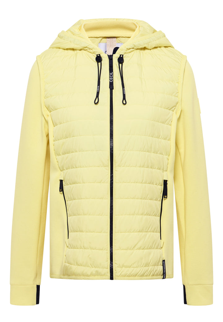Padded Nylon Pique Jacket, iced yellow 17374 Bild 1