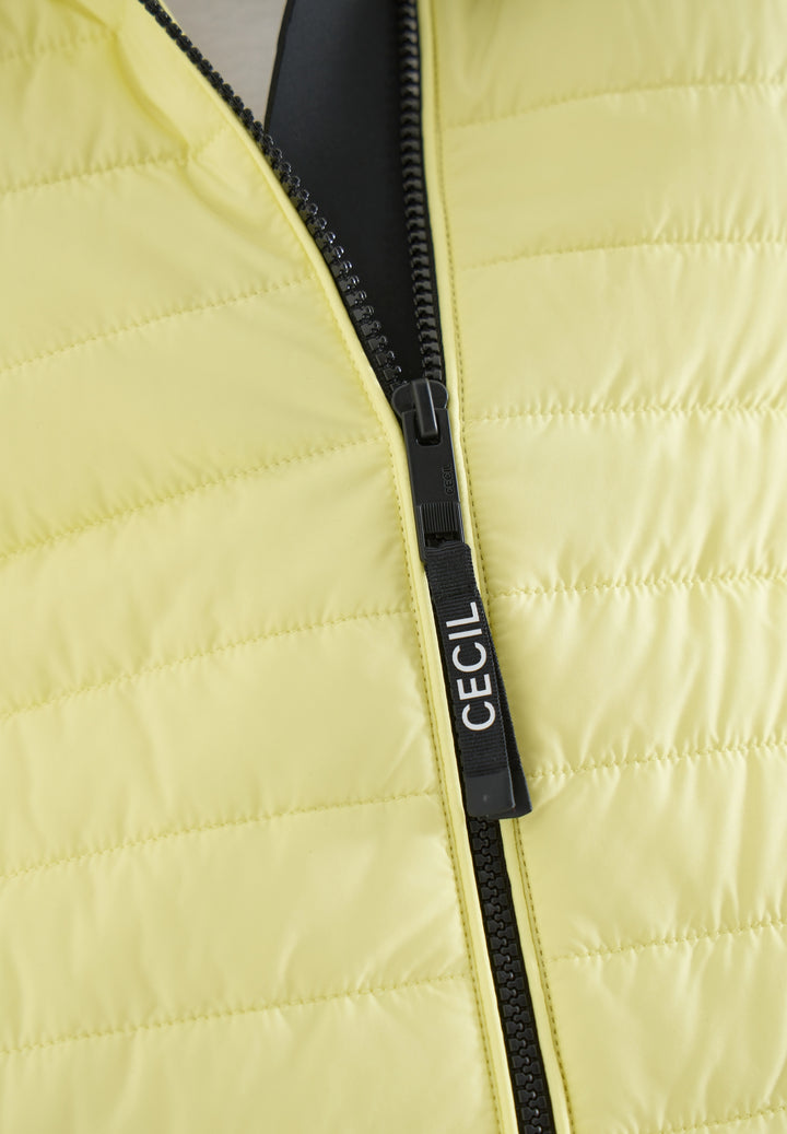 Padded Nylon Pique Jacket, iced yellow 17374 Bild 7