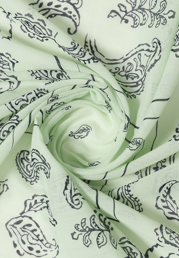Paisley Print Bandana, raw matcha lime 25749 Bild 3