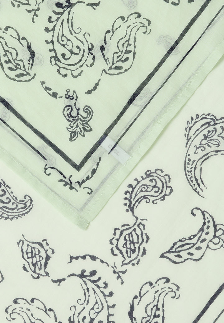 Paisley Print Bandana, raw matcha lime 25749 Bild 4