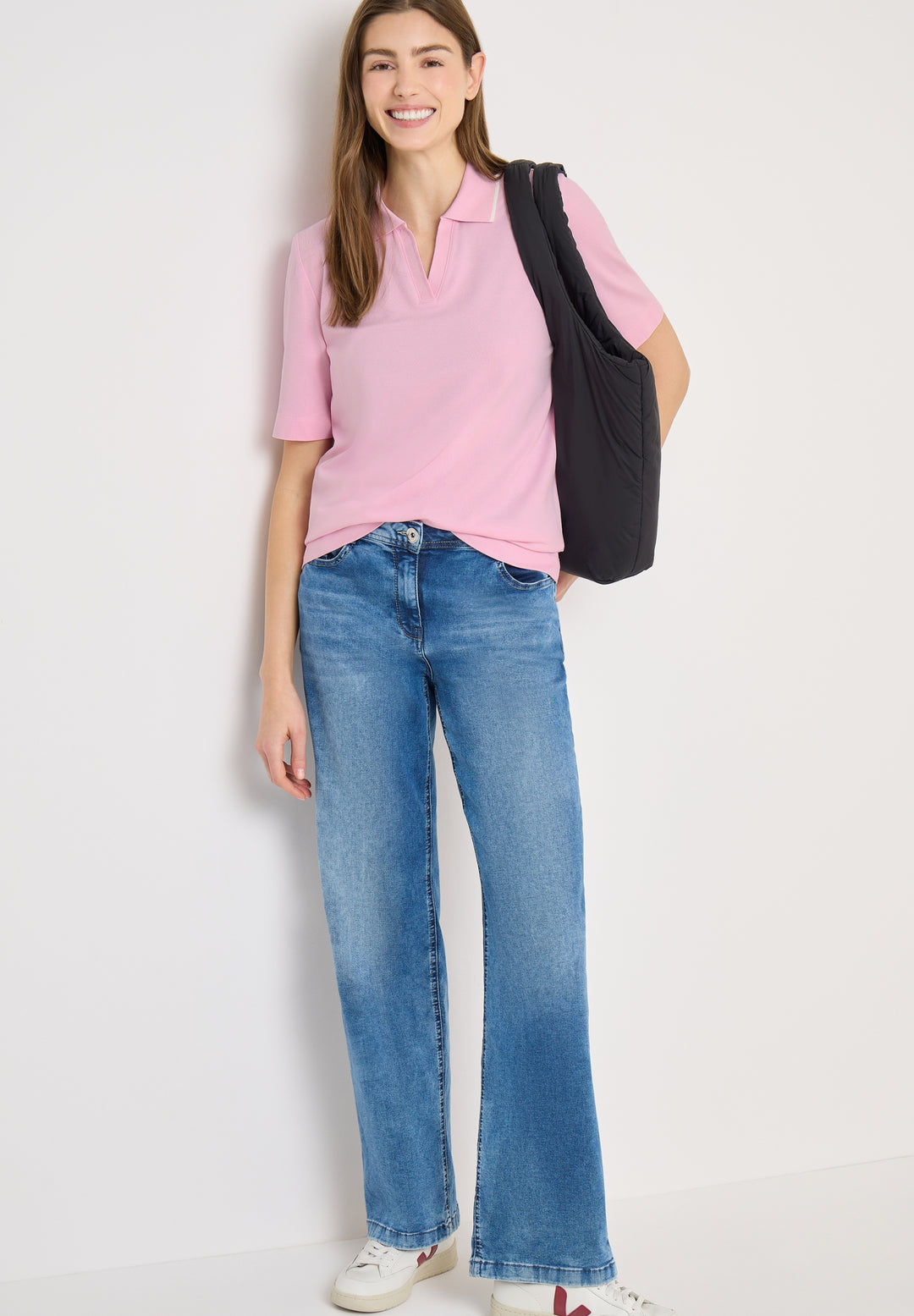 Piquée Polo Shirt, light blush rose 17600 Bild 3