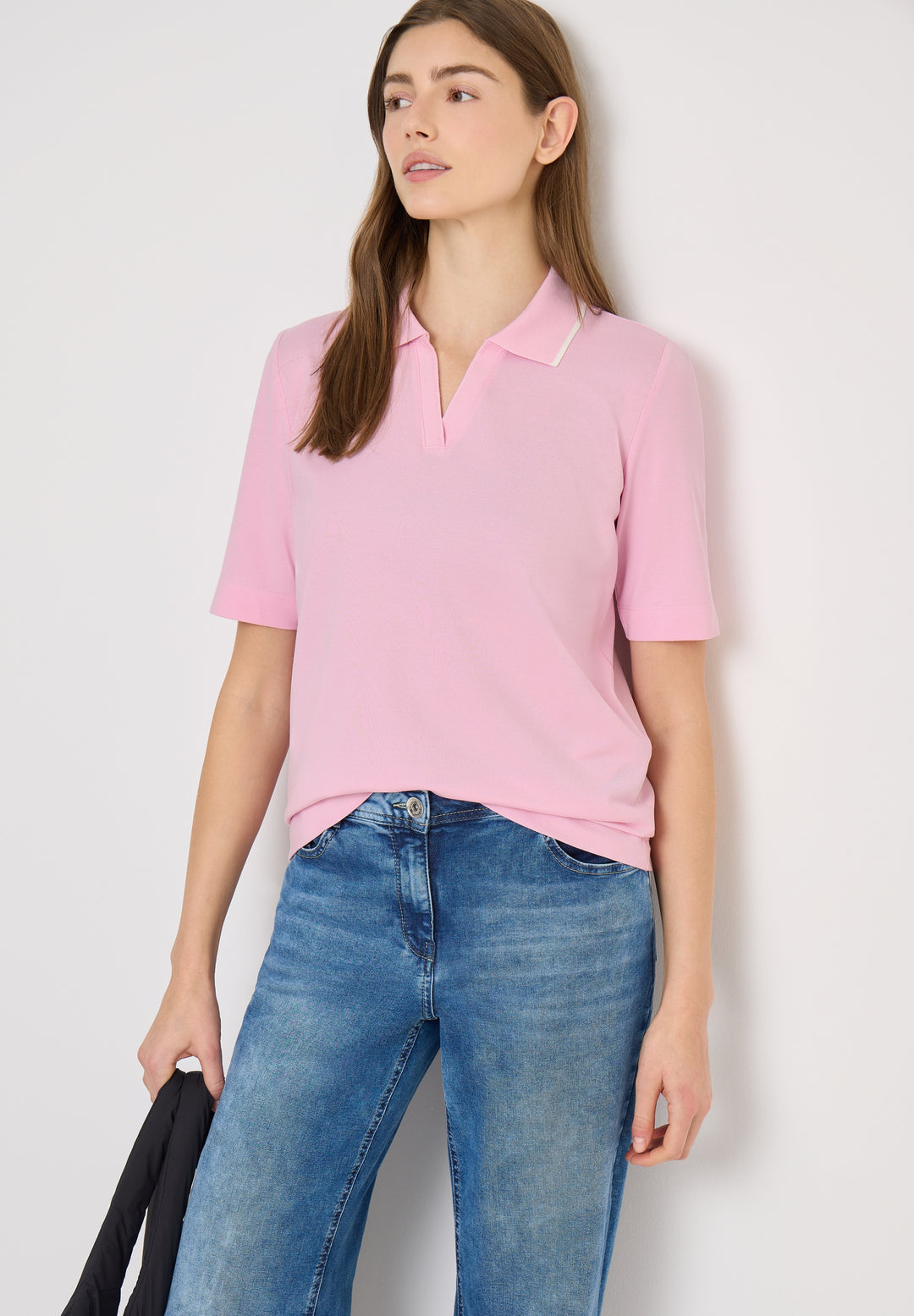 Piquée Polo Shirt, light blush rose 17600 Bild 5