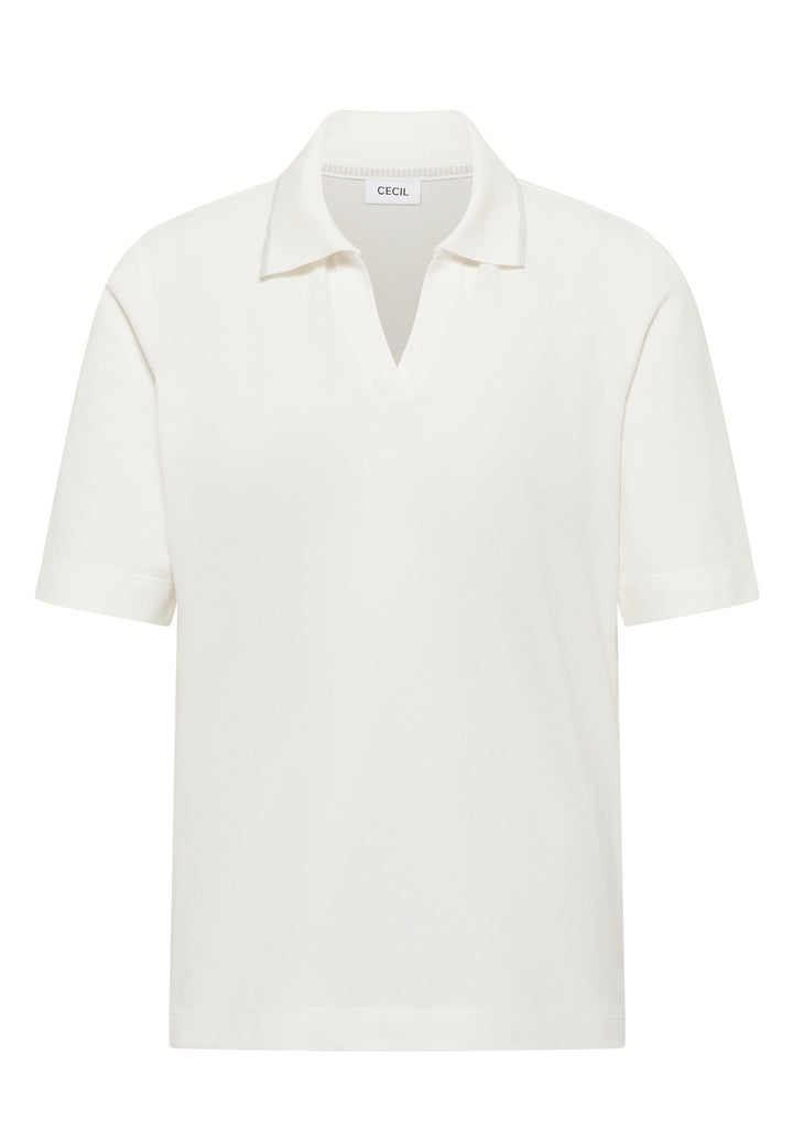Piquée Polo Shirt, vanilla white 13474 Bild 1