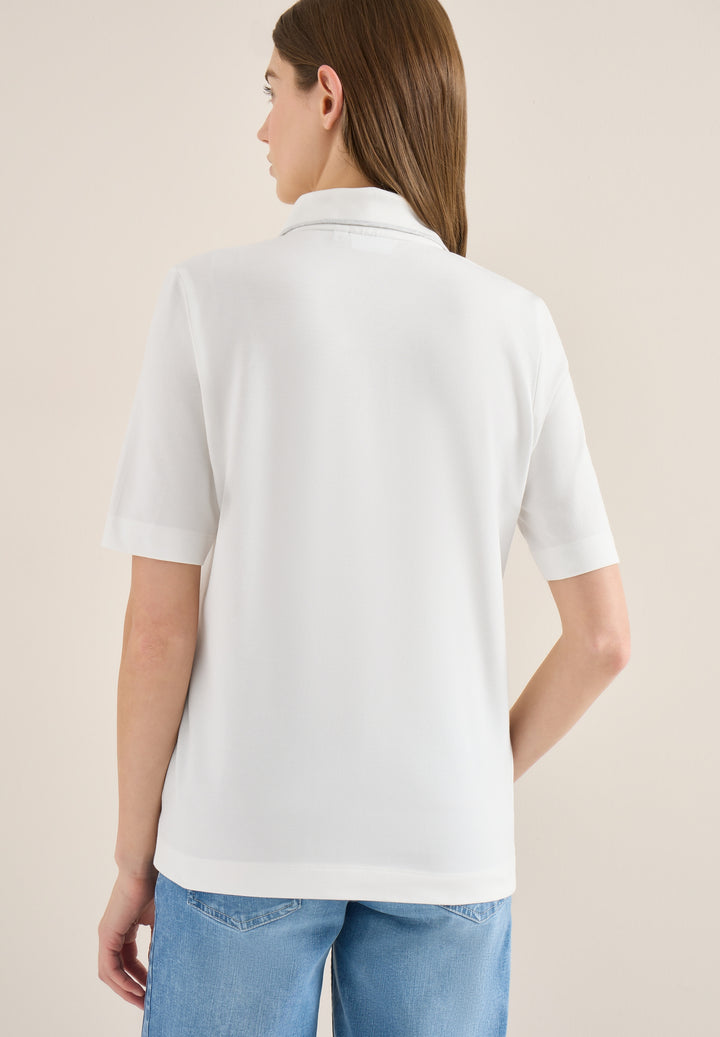 Piquée Polo Shirt, vanilla white 13474 Bild 4
