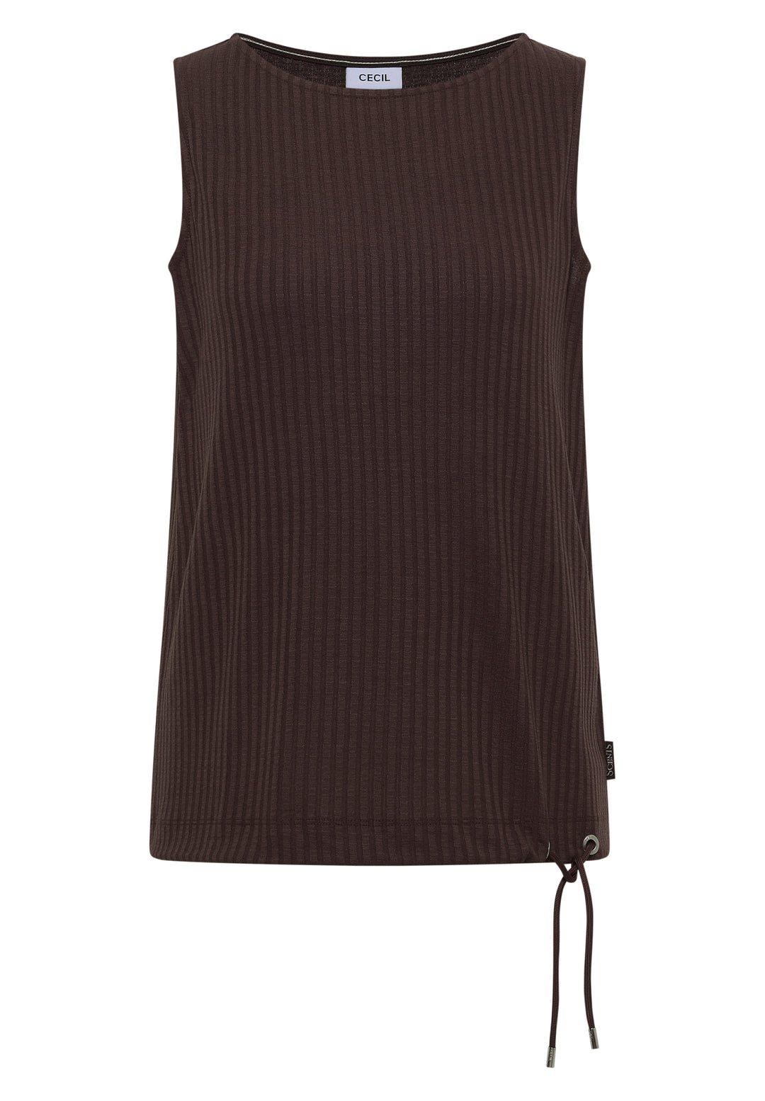 Rib Structure Top, brown cacao 17673 Bild 1