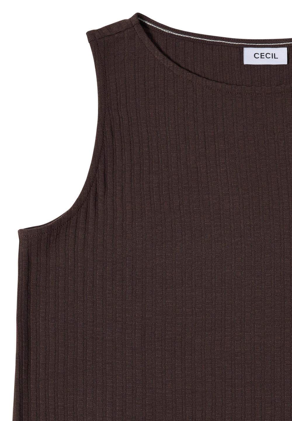 Rib Structure Top, brown cacao 17673 Bild 2