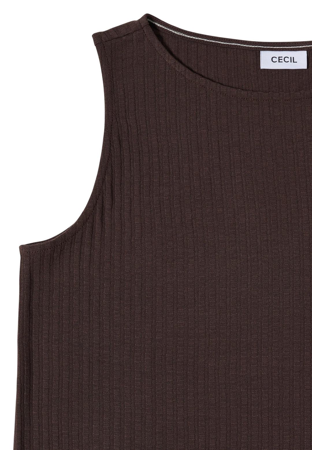 Rib Structure Top, brown cacao 17673 Bild 2