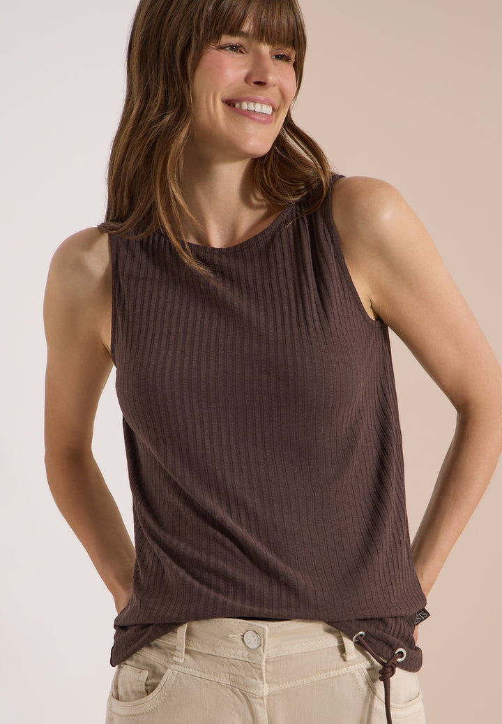 Rib Structure Top, brown cacao 17673 Bild 7