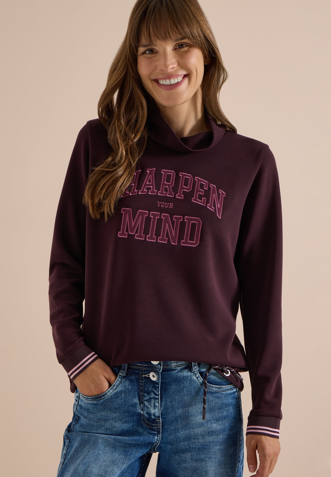 Sharpen Your Mind FP Shirt, berry red 37749 Bild 3