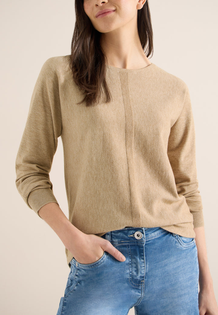 Soft touch dolman, golden camel melange 17390 Bild 3