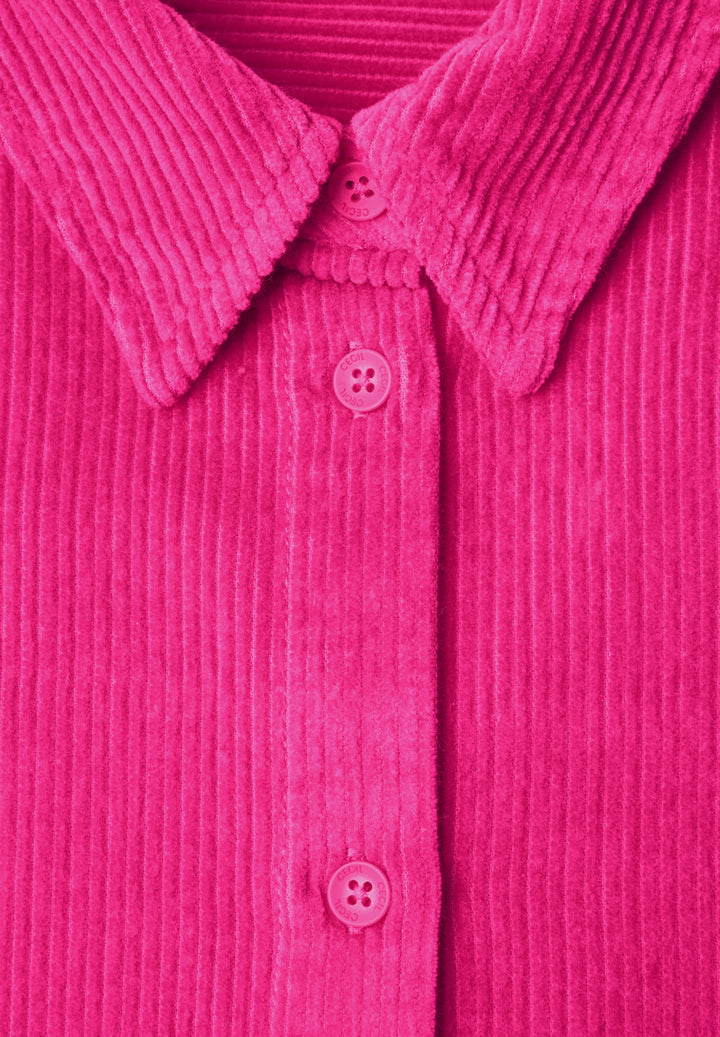 Solid Big Cord Blouse, pink flash 17981 Bild 2