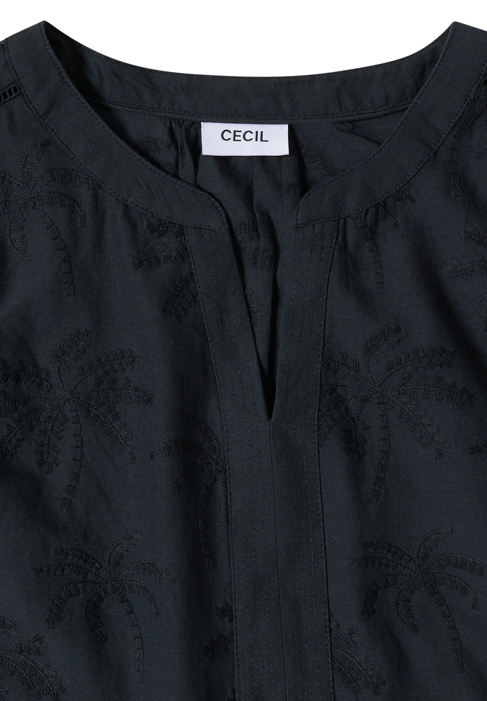 Solid Embroidery Blouse, palm breeze green 17672 Bild 2