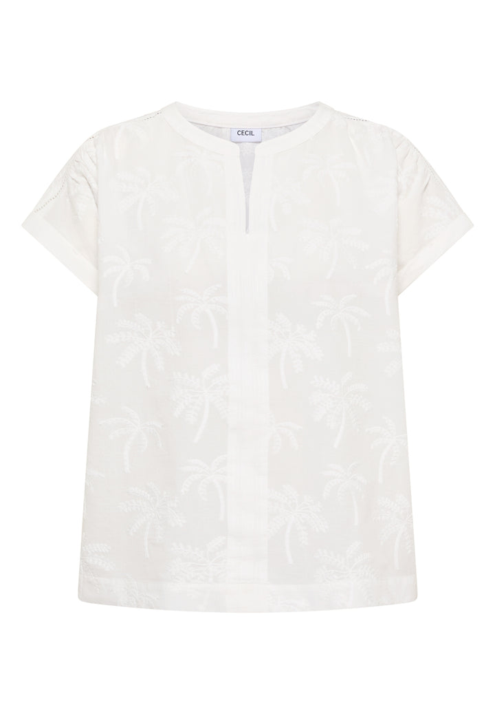 Solid Embroidery Blouse, vanilla white 13474 Bild 1