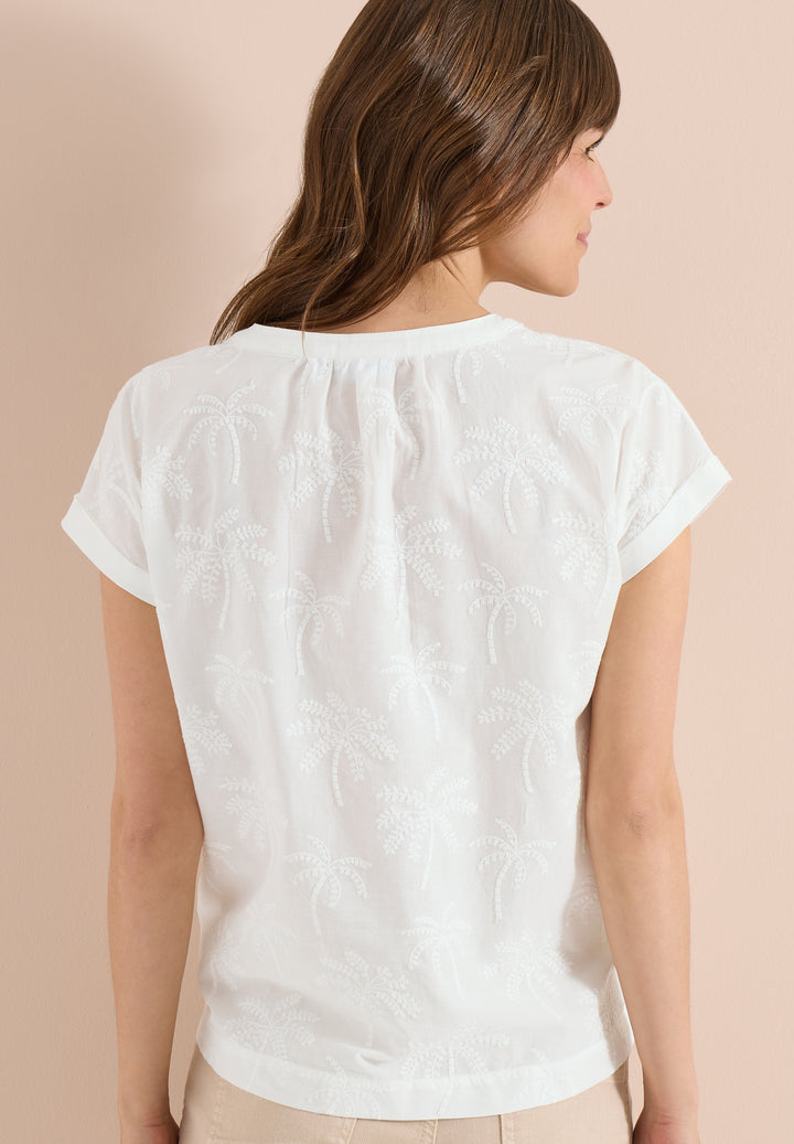 Solid Embroidery Blouse, vanilla white 13474 Bild 4