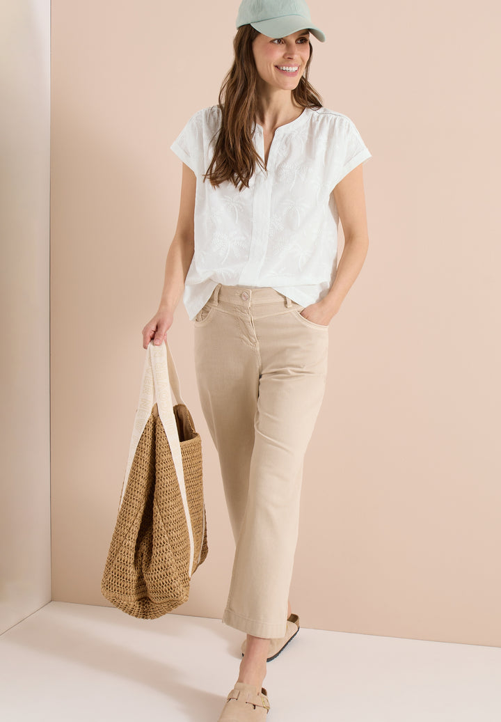 Solid Embroidery Blouse, vanilla white 13474 Bild 5