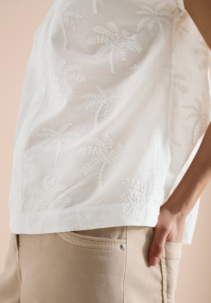 Solid Embroidery Blouse, vanilla white 13474 Bild 6
