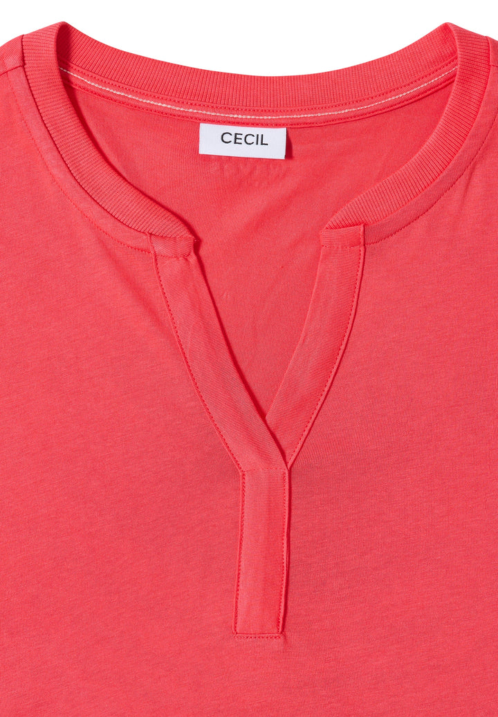 Solid Rib Collar Tunic, coral 17762 Bild 2