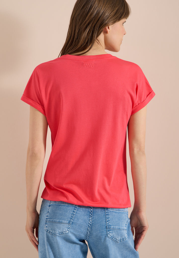 Solid Rib Collar Tunic, coral 17762 Bild 4