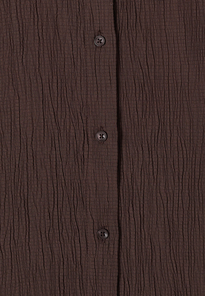 Solid Structure Blouse, brown cacao 17673 Bild 2