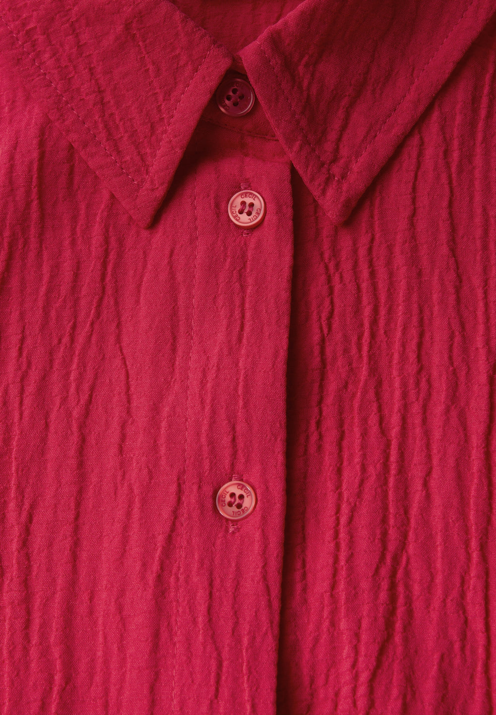 Solid Structure Blouse, glazed apple red 16759 Bild 2