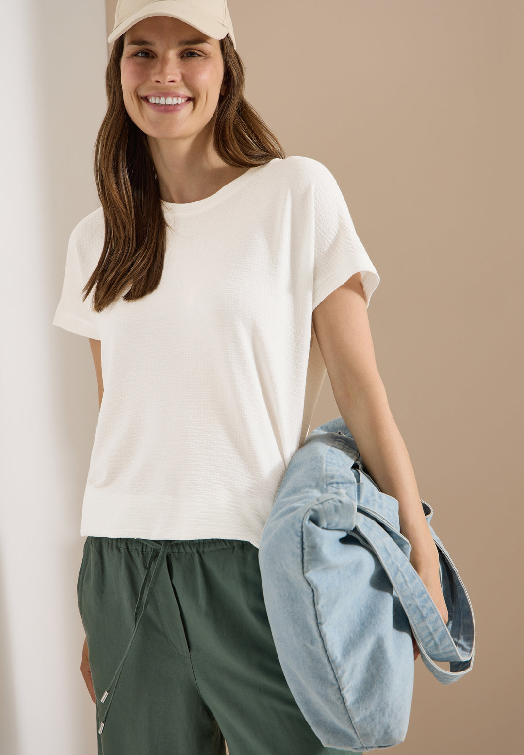 Solid Structure Shirt, vanilla white 13474 Bild 3