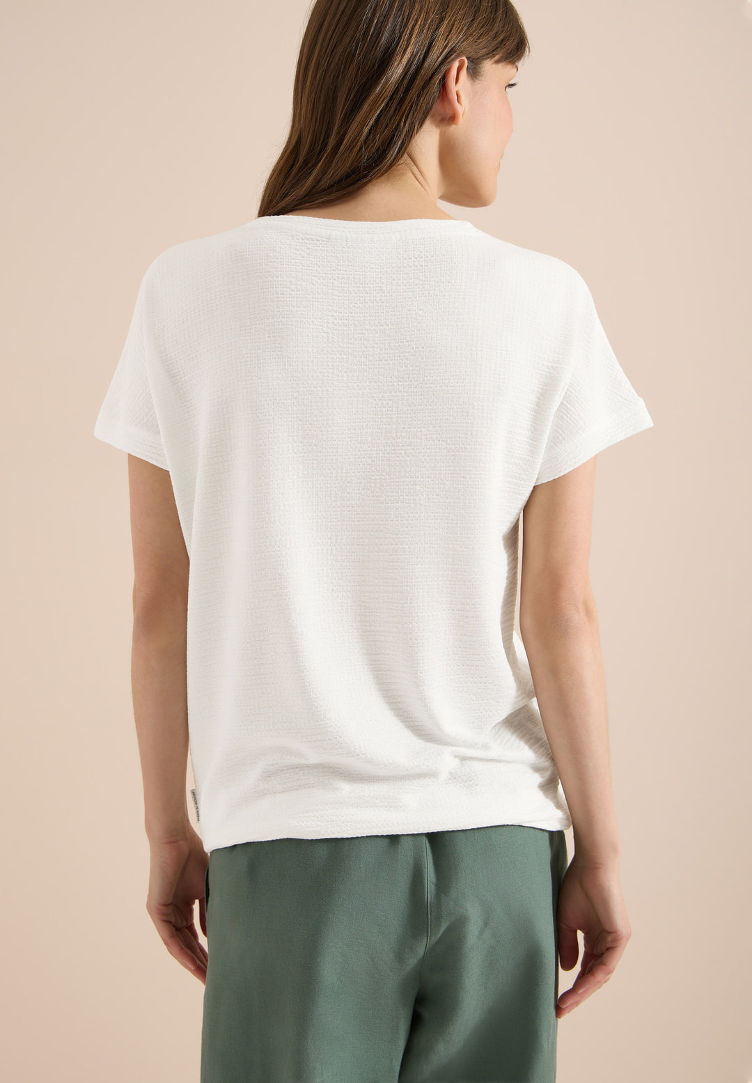 Solid Structure Shirt, vanilla white 13474 Bild 4