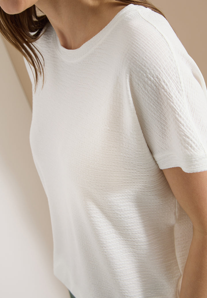 Solid Structure Shirt, vanilla white 13474 Bild 6