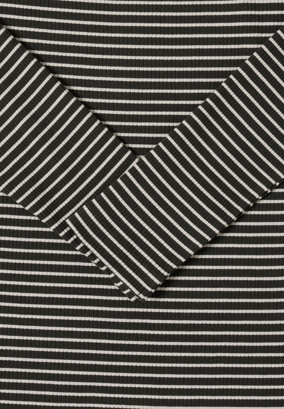 Stripe Rib Boatneck Shirt, raw khaki 27406 Bild 2