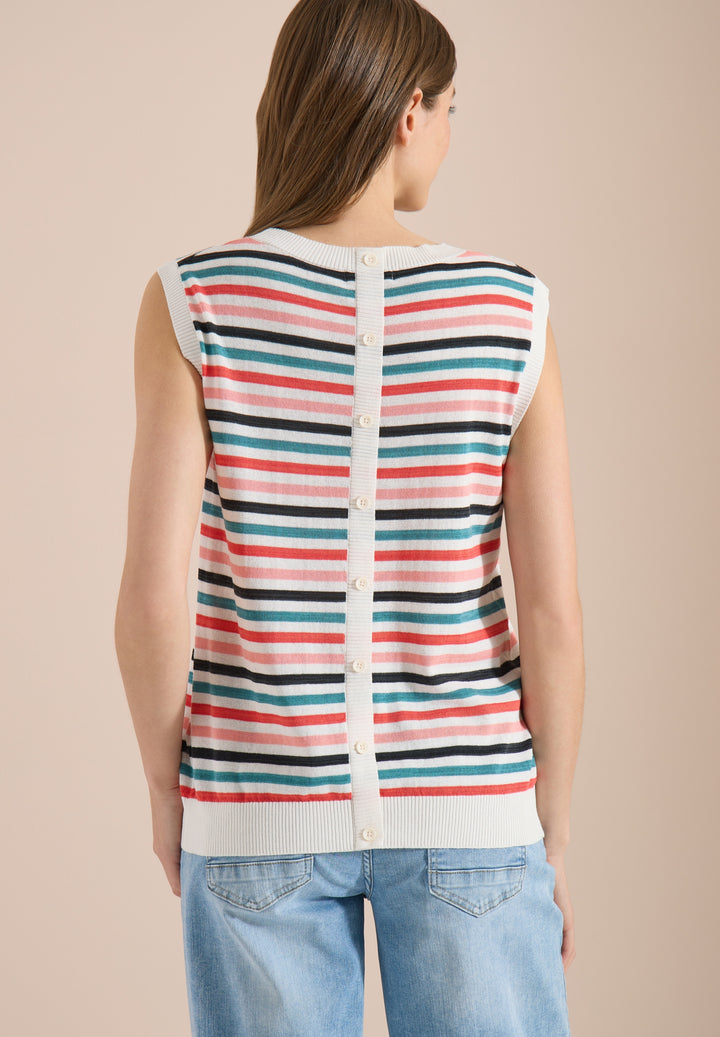 Striped knit Top, raw sand beige 32748 Bild 4
