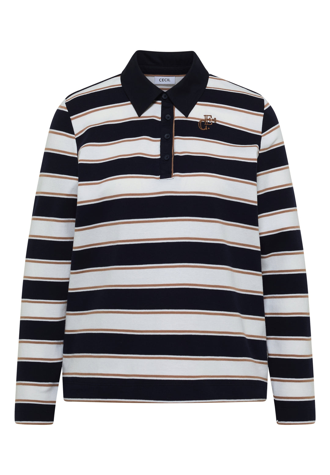 Striped Poloshirt, urban dark blue 36831 Bild 1