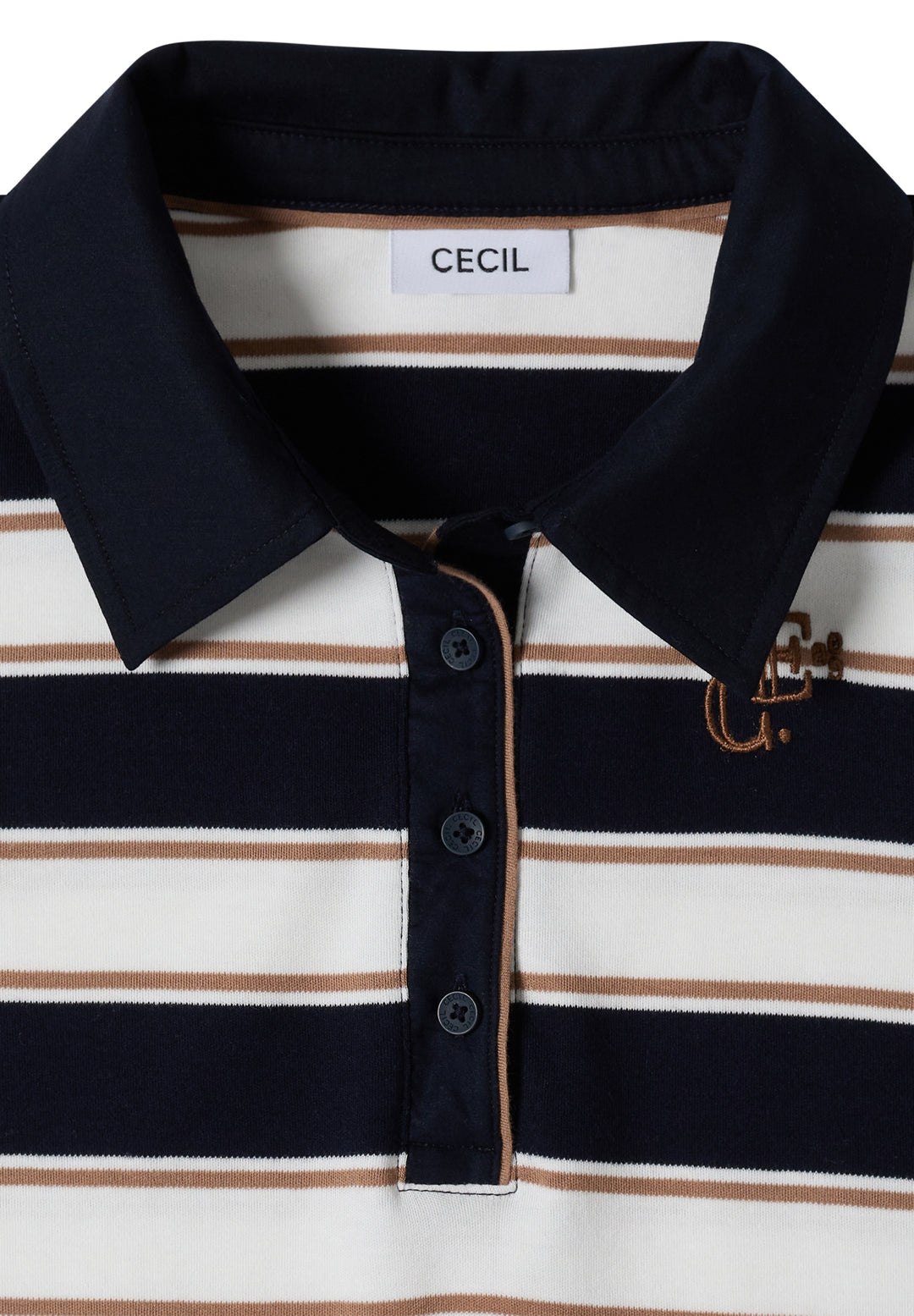 Striped Poloshirt, urban dark blue 36831 Bild 2