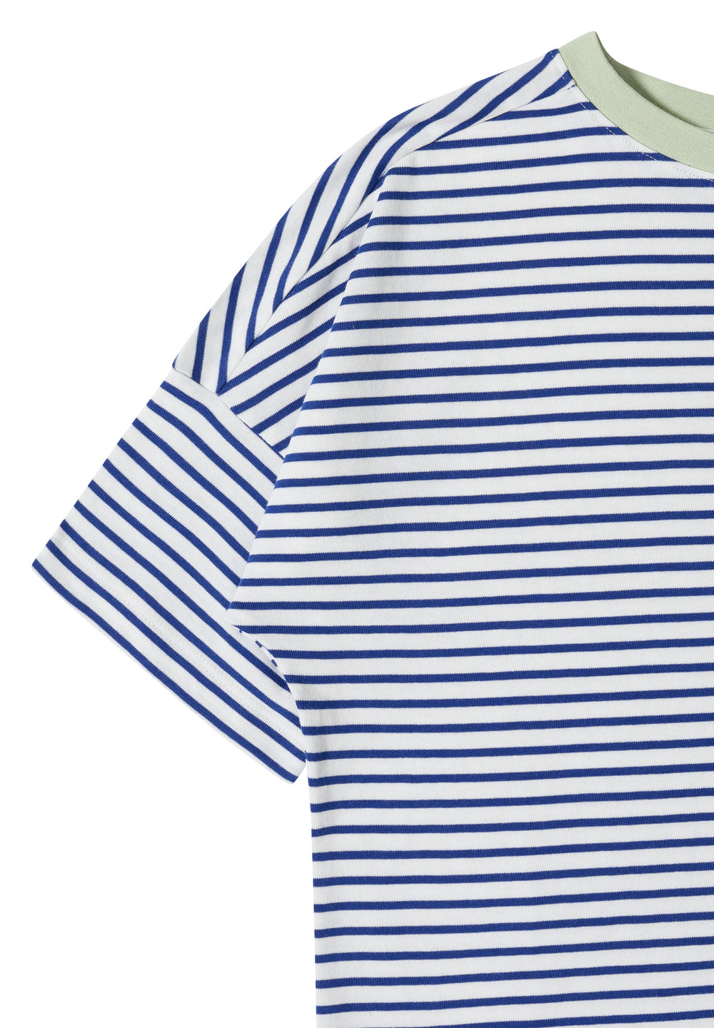 Striped T-Shirt with Contrast, deep river blue 37765 Bild 2