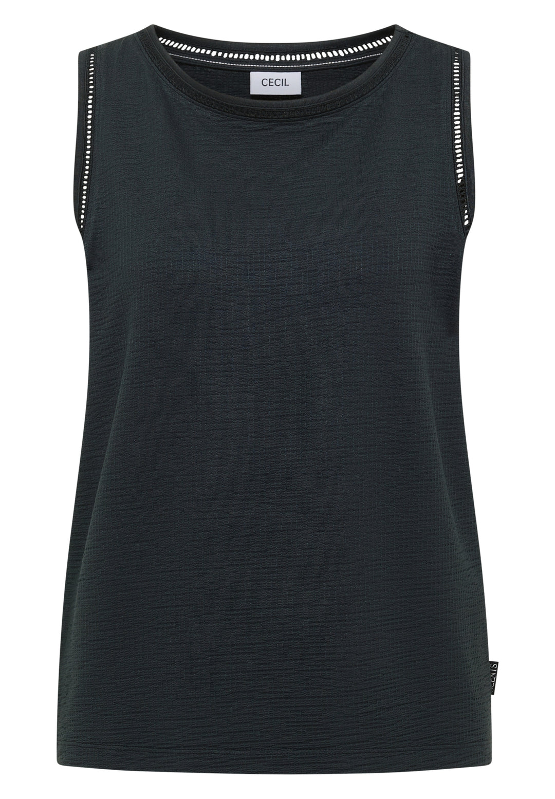 Structured Lace Detail Top, palm breeze green 17672 Bild 1