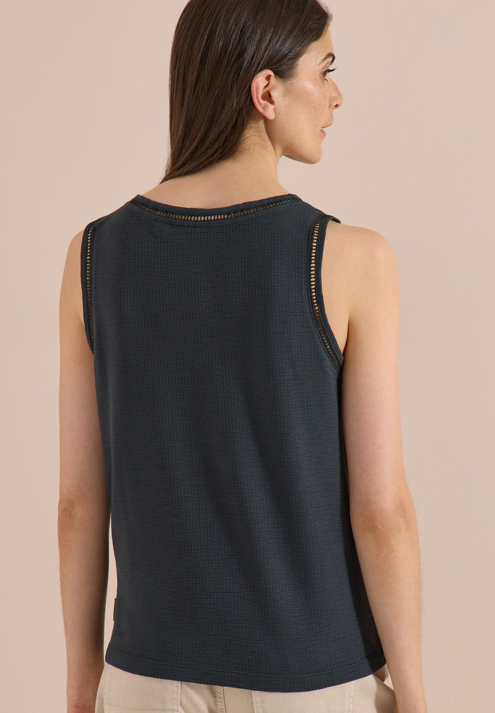 Structured Lace Detail Top, palm breeze green 17672 Bild 4