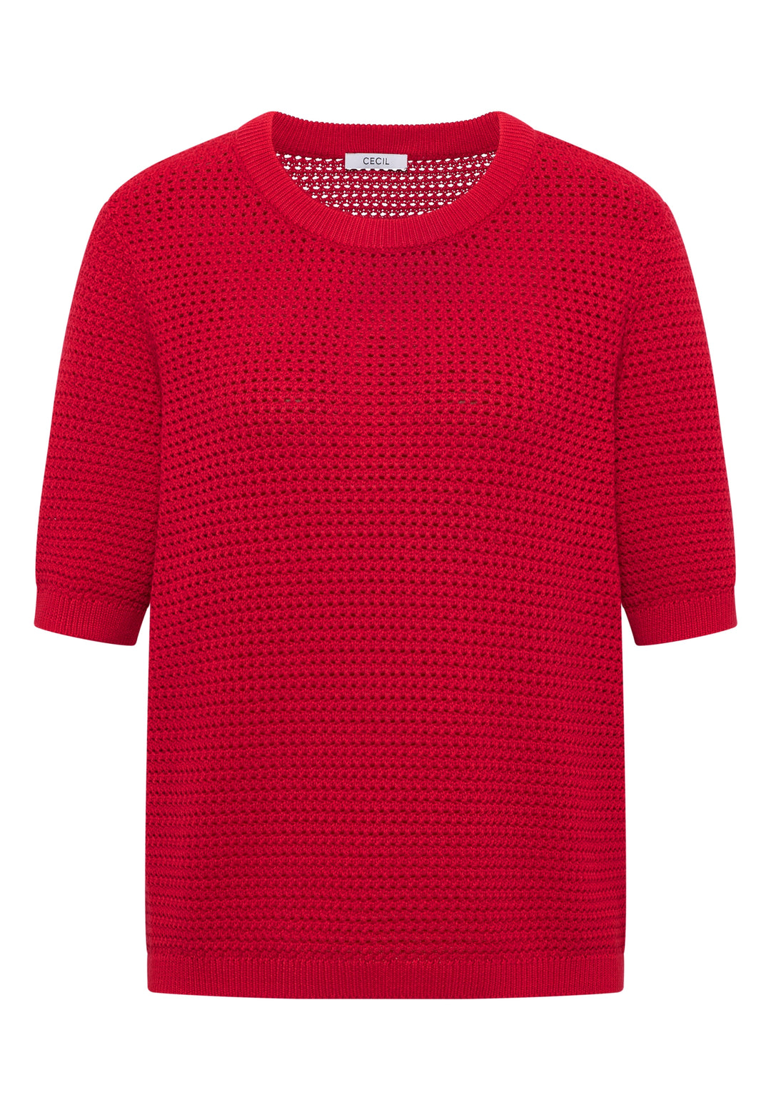 Structured Roundneck, glazed apple red 16759 Bild 1