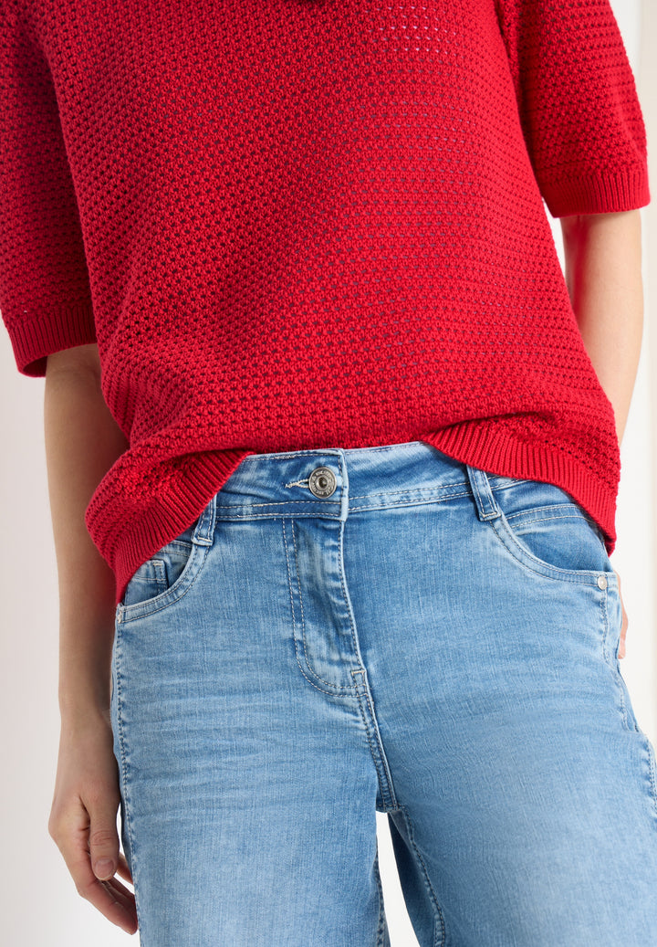 Structured Roundneck, glazed apple red 16759 Bild 6